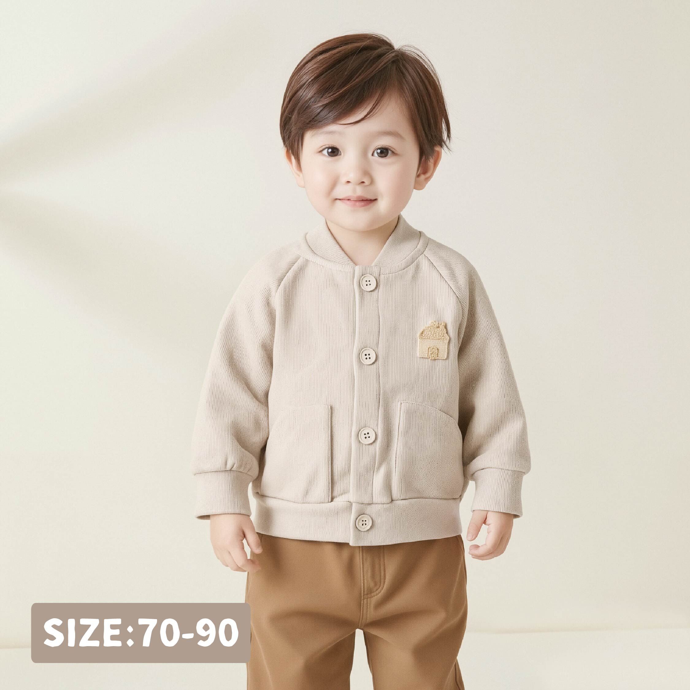 【H55035】童趣編織小房屋外套