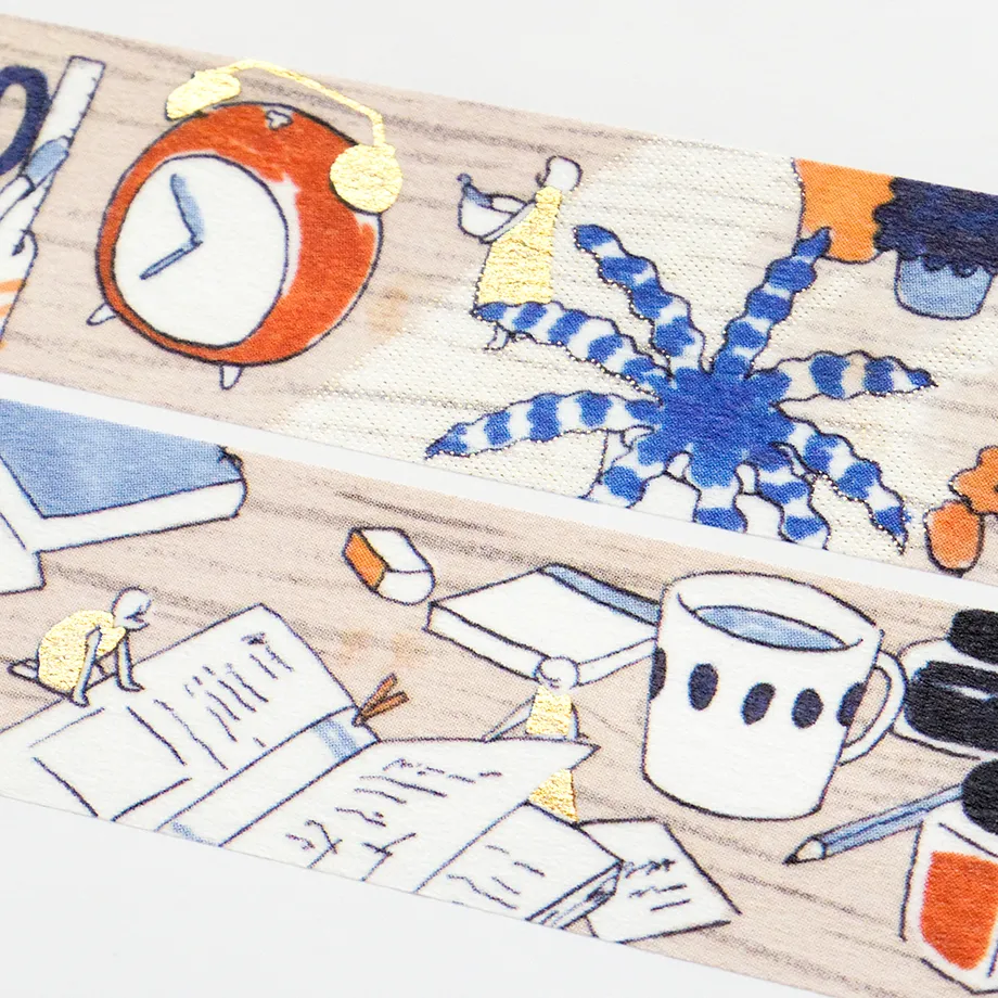 藤巻佐有梨 | 燙金紙膠帶 | 在桌上| 表現社 JAPAN