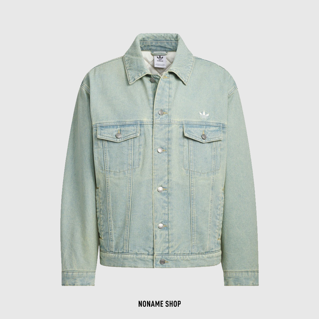 ADIDAS ORIGINALS WASHED 水洗 丹寧藍 鋪棉 牛仔 外套 夾克 (男款)