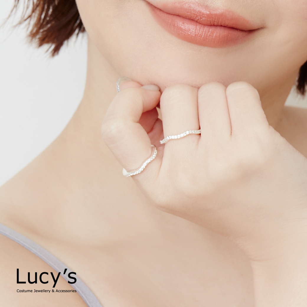 925純銀 波光粼粼 尾戒 (124882/124883)