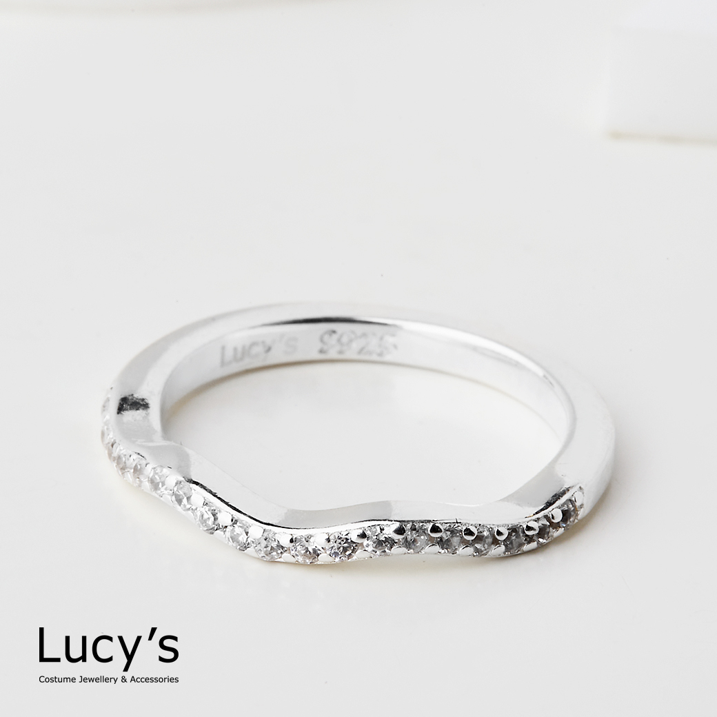 925純銀 波光粼粼 尾戒 (124882/124883)