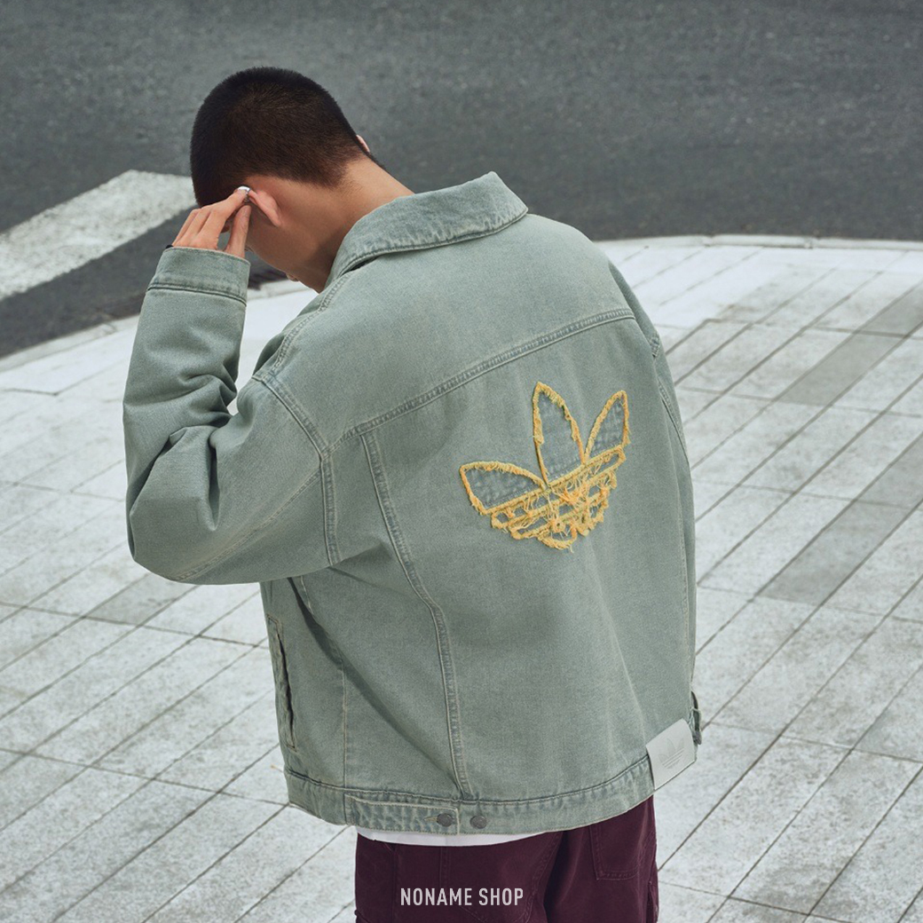 ADIDAS ORIGINALS WASHED 水洗 丹寧藍 鋪棉 牛仔 外套 夾克 (男款)