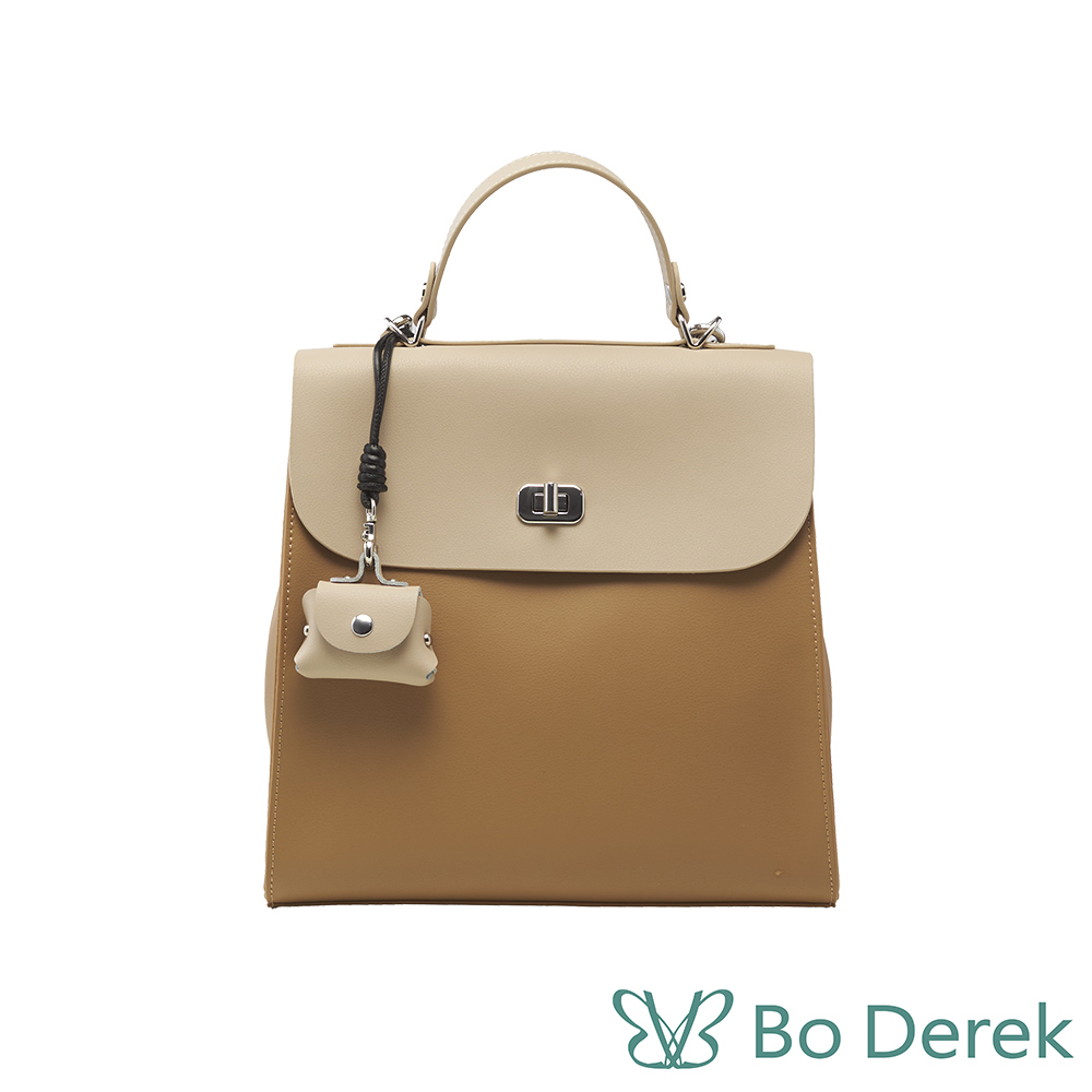 Bo Derek|質感拼接後背包