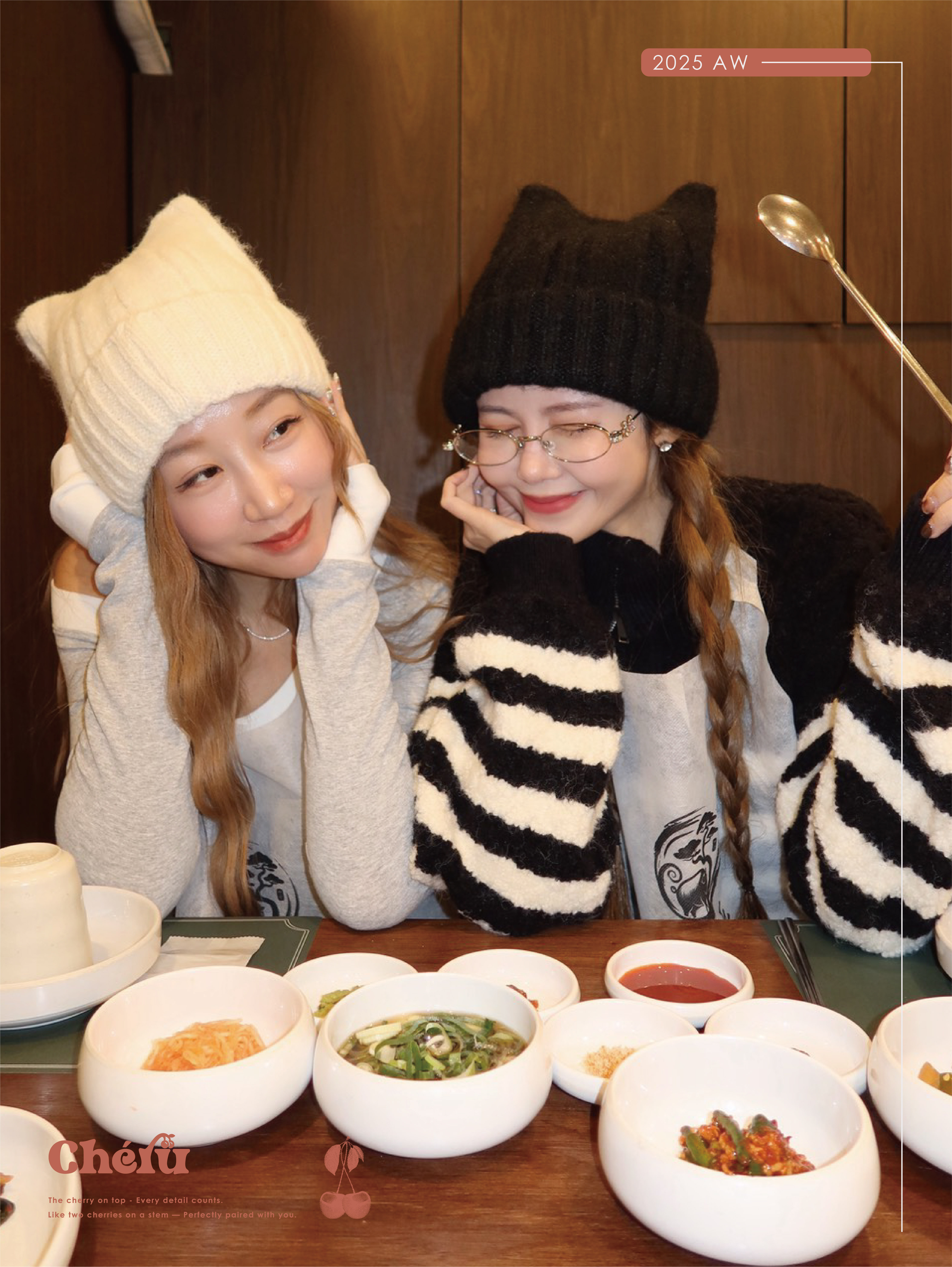 Chéru 貓咪毛帽 兩色