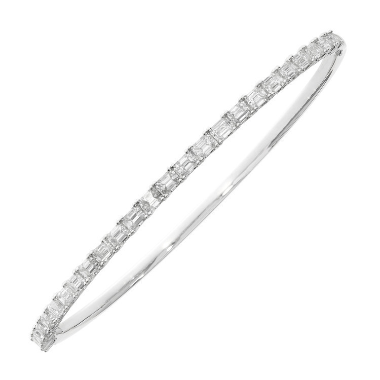 祖母綠切割鑽石手鐲