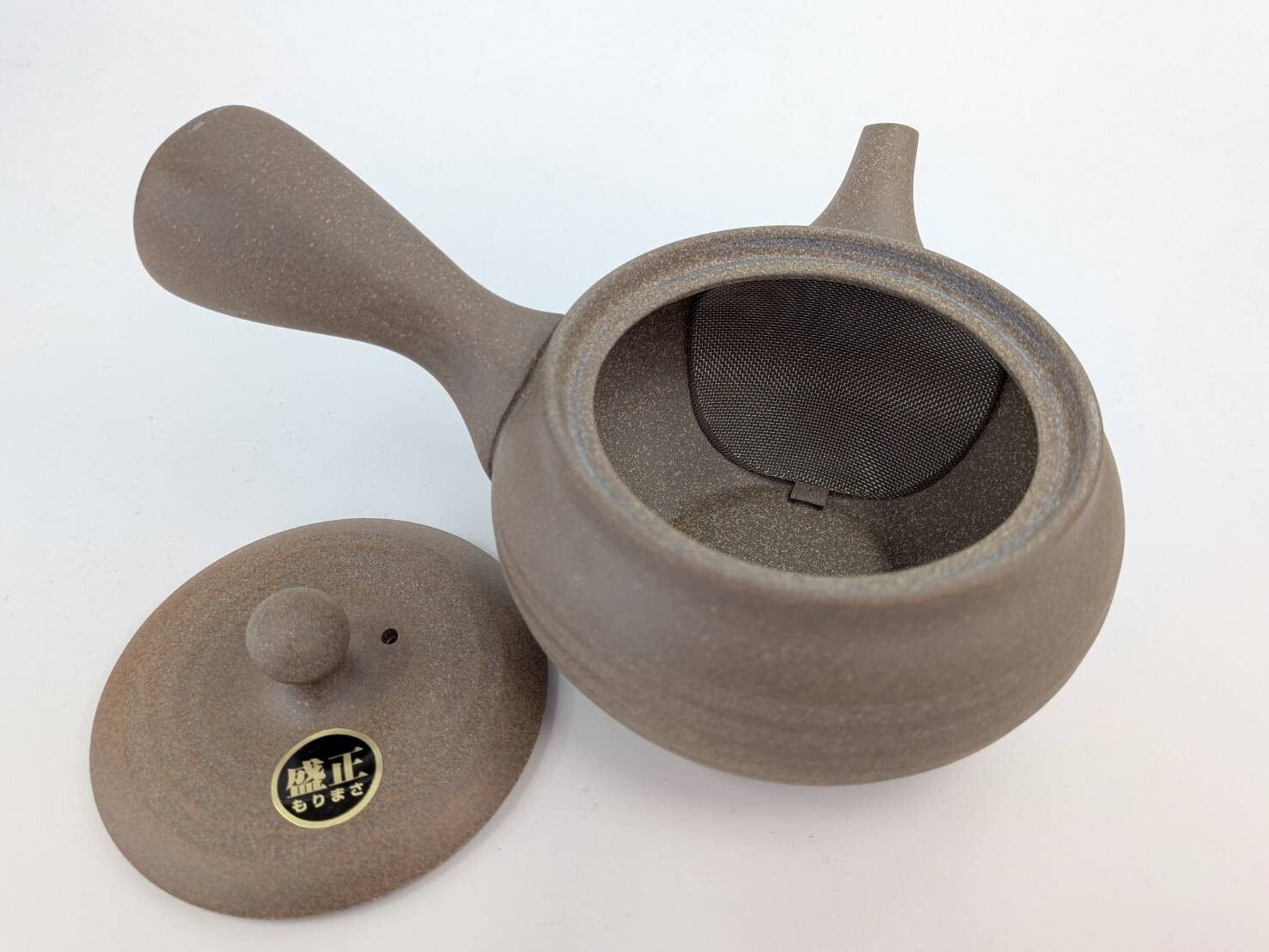 日本製 茶壺 常滑燒 盛正作燒締 急須