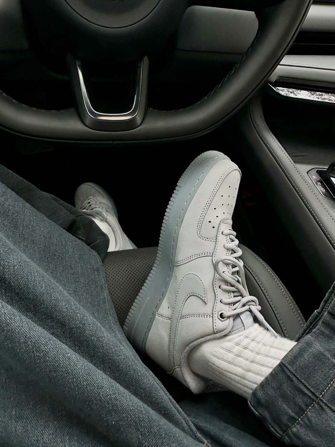 NIKE AIR FORCE 磨砂狼灰 霧面 冰晶底