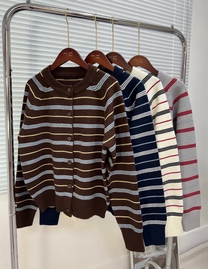 【優惠預訂】KR MULTI STRIPED KNIT（4色）