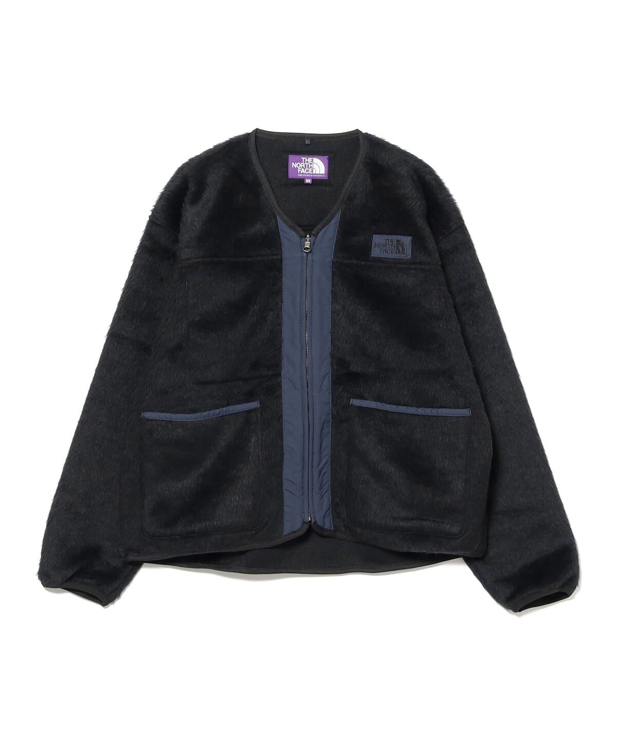 限時特價預購┃日本 TNF 紫標 x BEAMS BOY fleece cardigan 聯名 毛毛 毛絨 外套