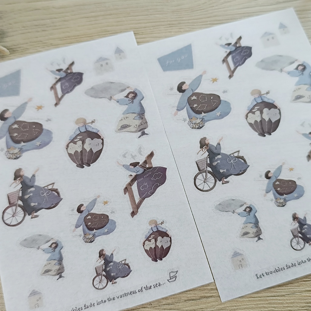 山泥泥．海的留言板 轉印貼紙