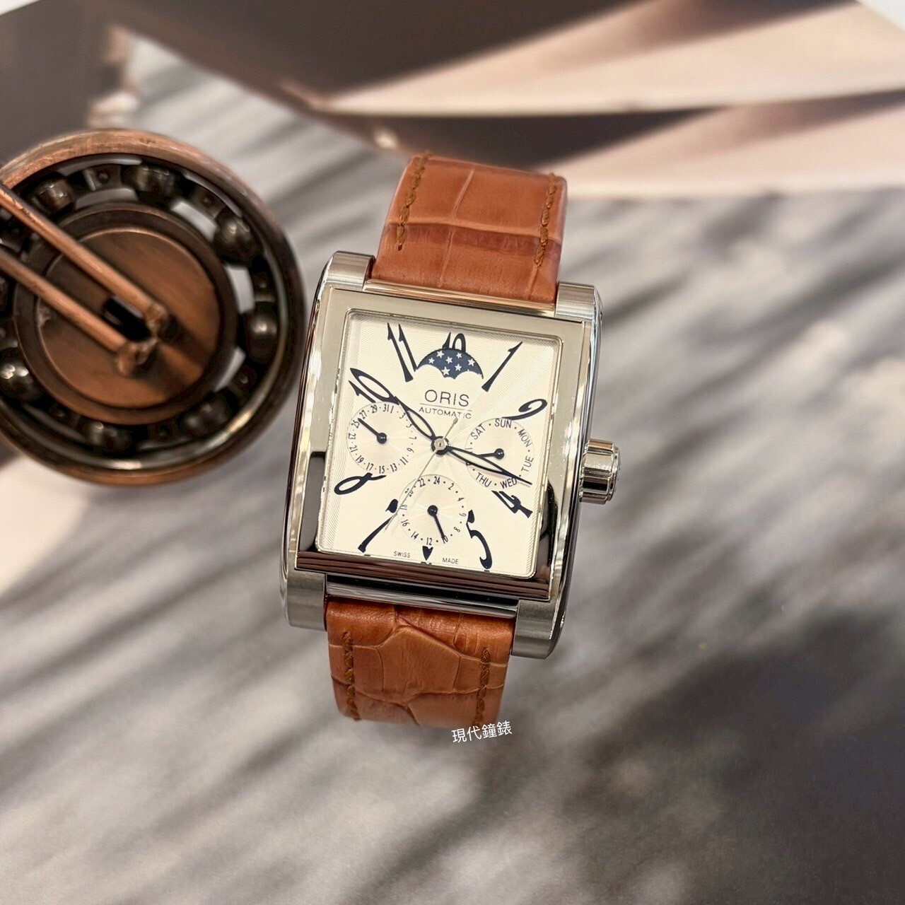 【ORIS】月相機械瑞士腕錶0581.7528.40.61LS 33.5mm 現代鐘錶