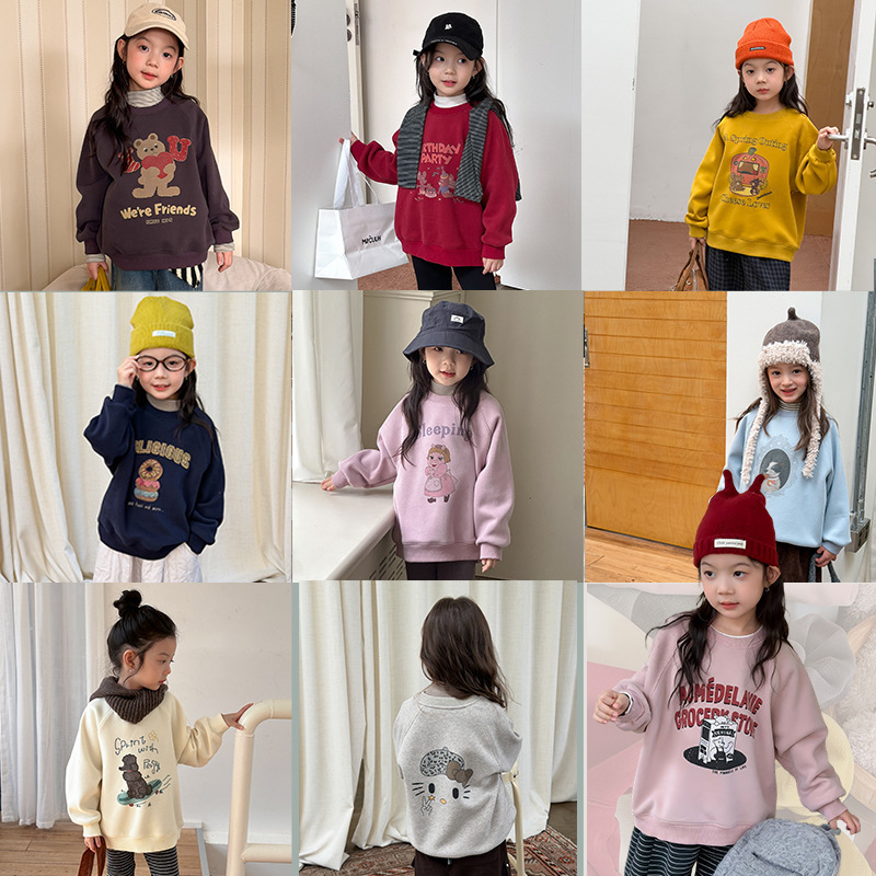 【加絨款】紅色慶生 女孩款大學T 90-170cm