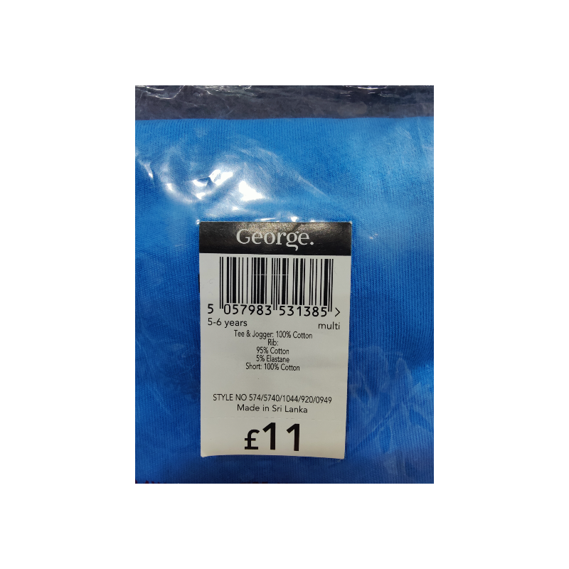 英國直送 marvel  2套裝 睡衣套裝  5-6Y