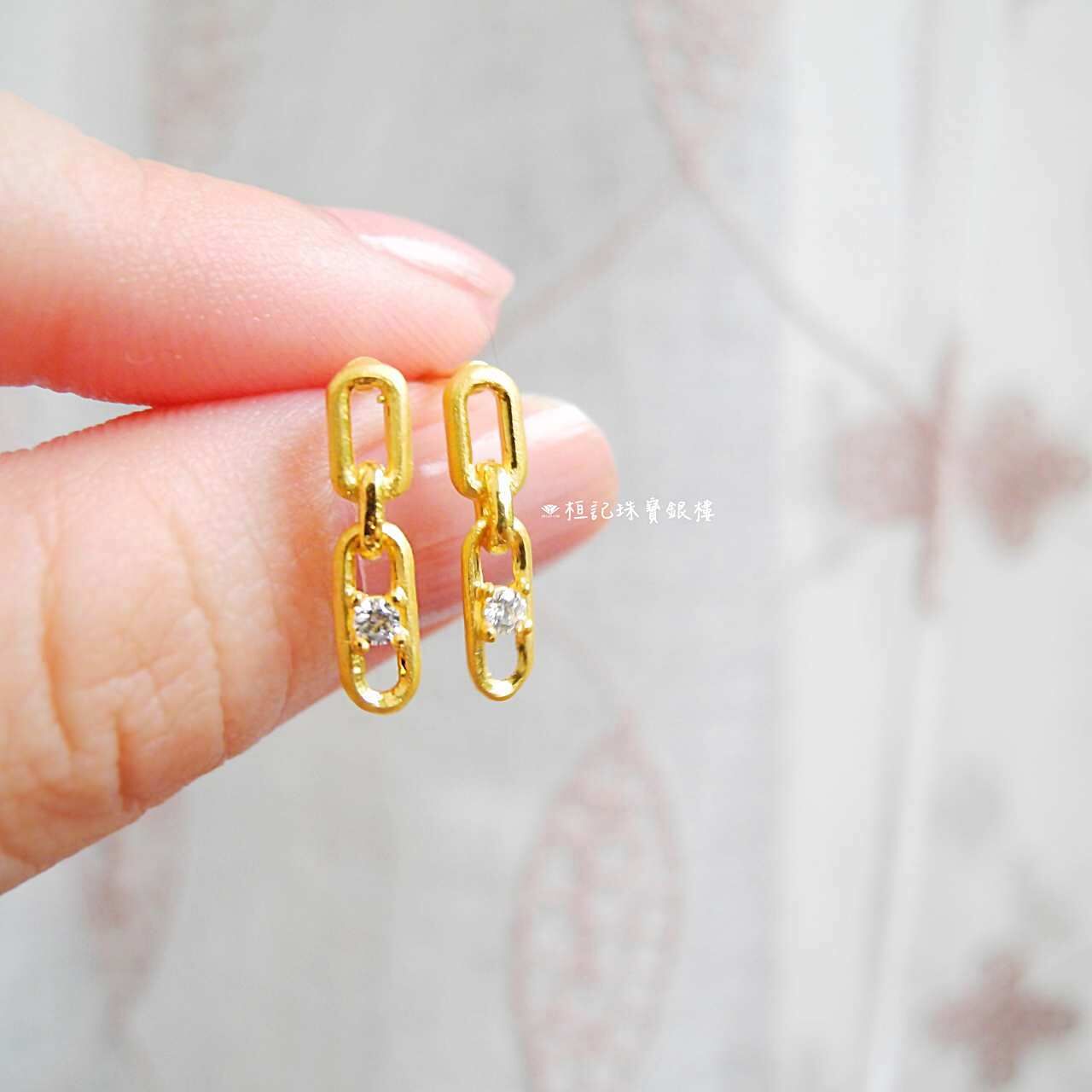 愛鍊 黃金耳環