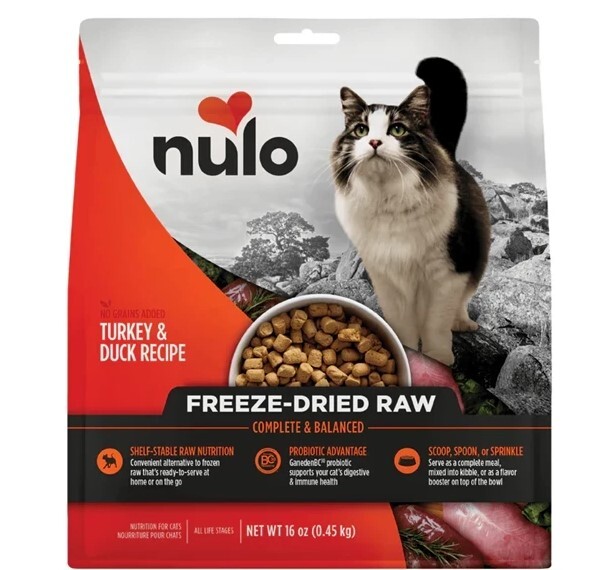 NULO FREESTYLE 無穀物凍乾貓糧（火雞、鴨）16oz