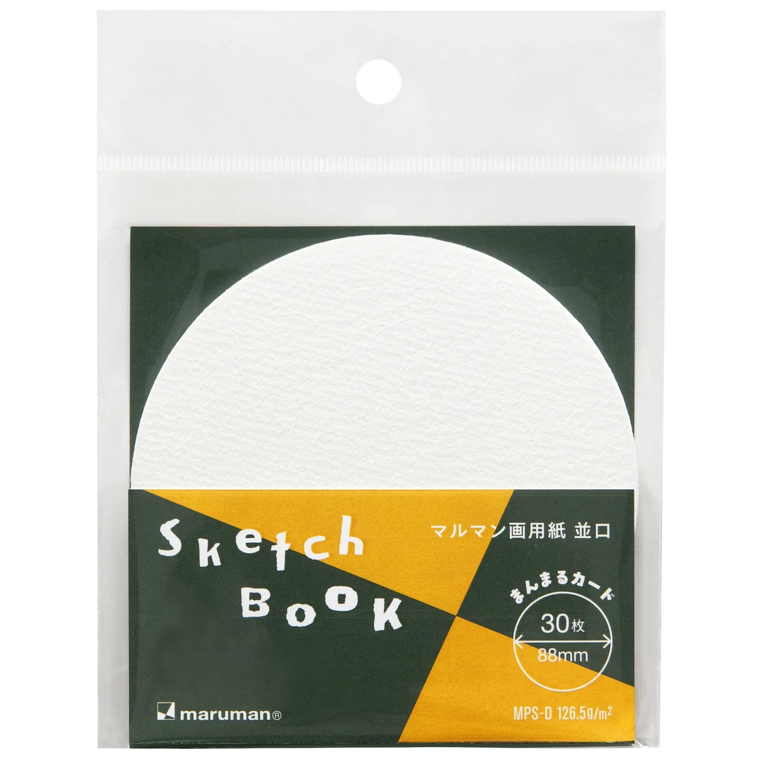 限定 圓形繪圖紙 水彩紙 單張便條｜MARUMAN 日本