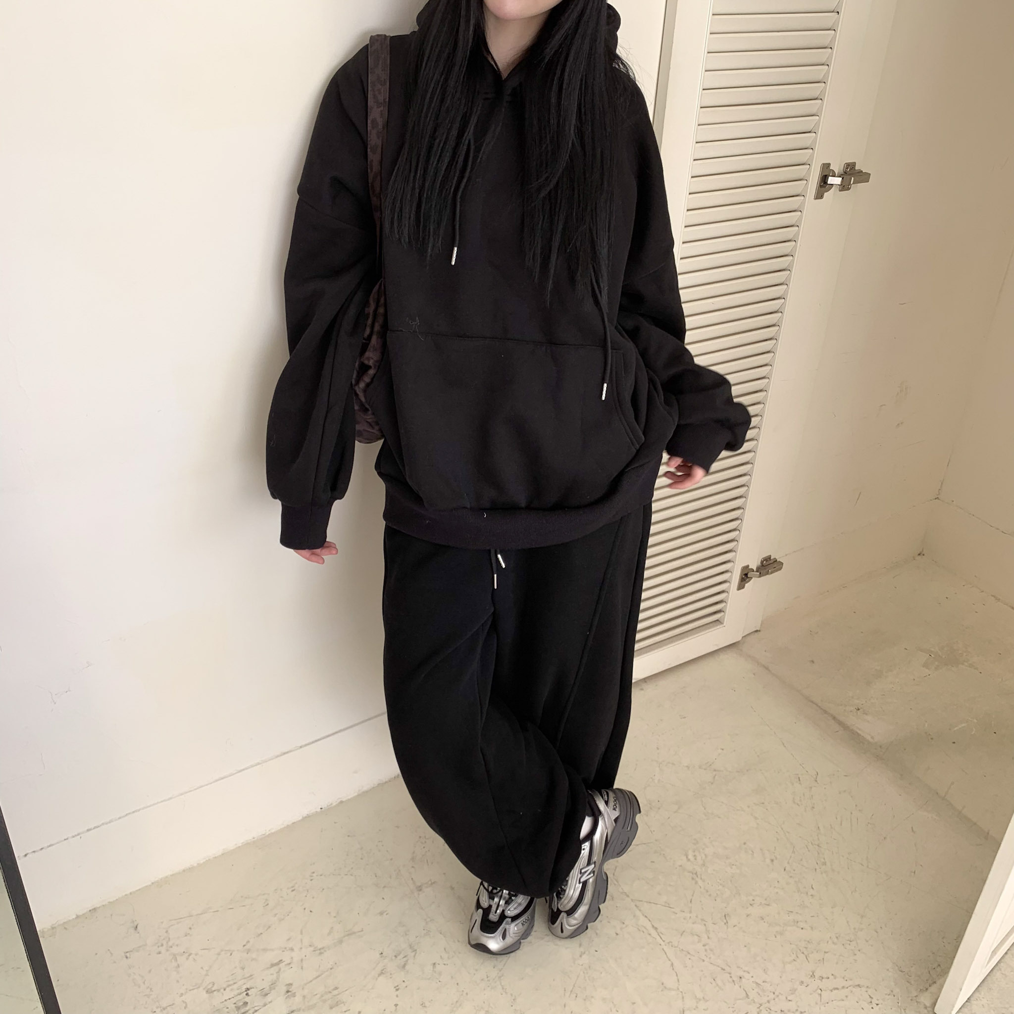 ISA_BASIC NEEDS oversized刷絨帽TEE_51128