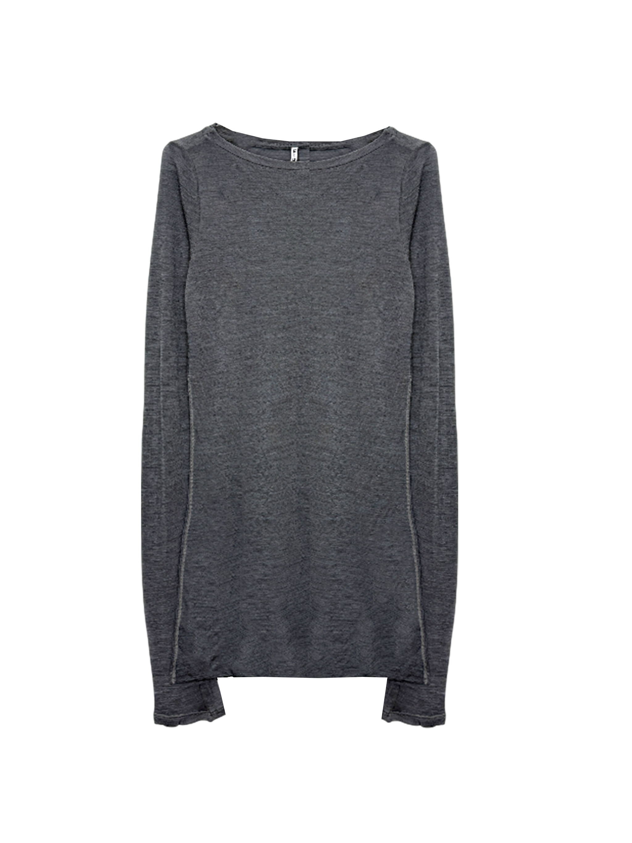 LIVIANA CONTI圓領羊毛內搭衣(灰)