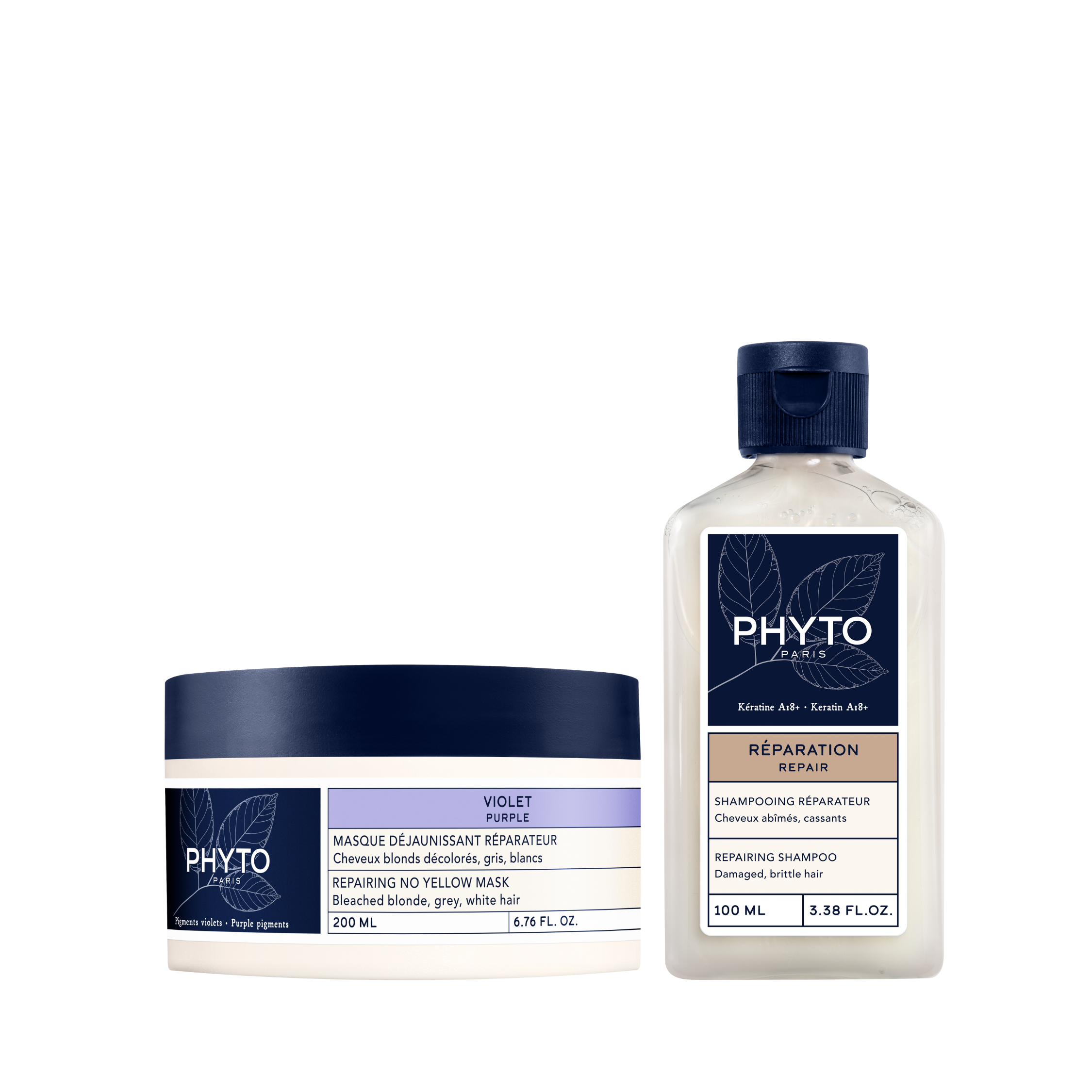 PHYTO 護髮髮膜套裝 - 紫調褪黃修護