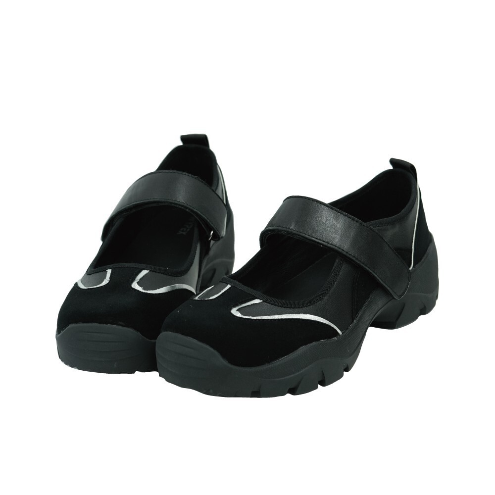 (現+預) 線條拼接運動瑪莉珍鞋 -2色