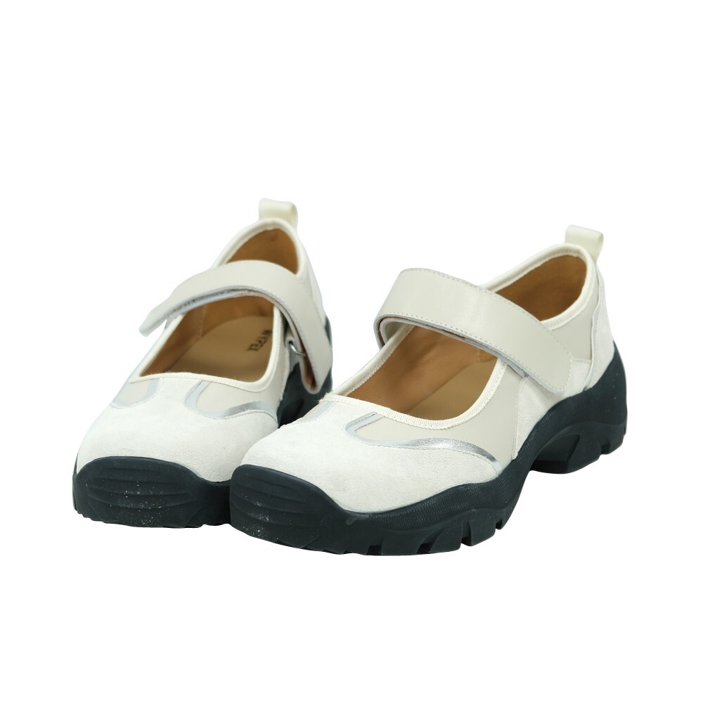 (現+預) 線條拼接運動瑪莉珍鞋 -2色