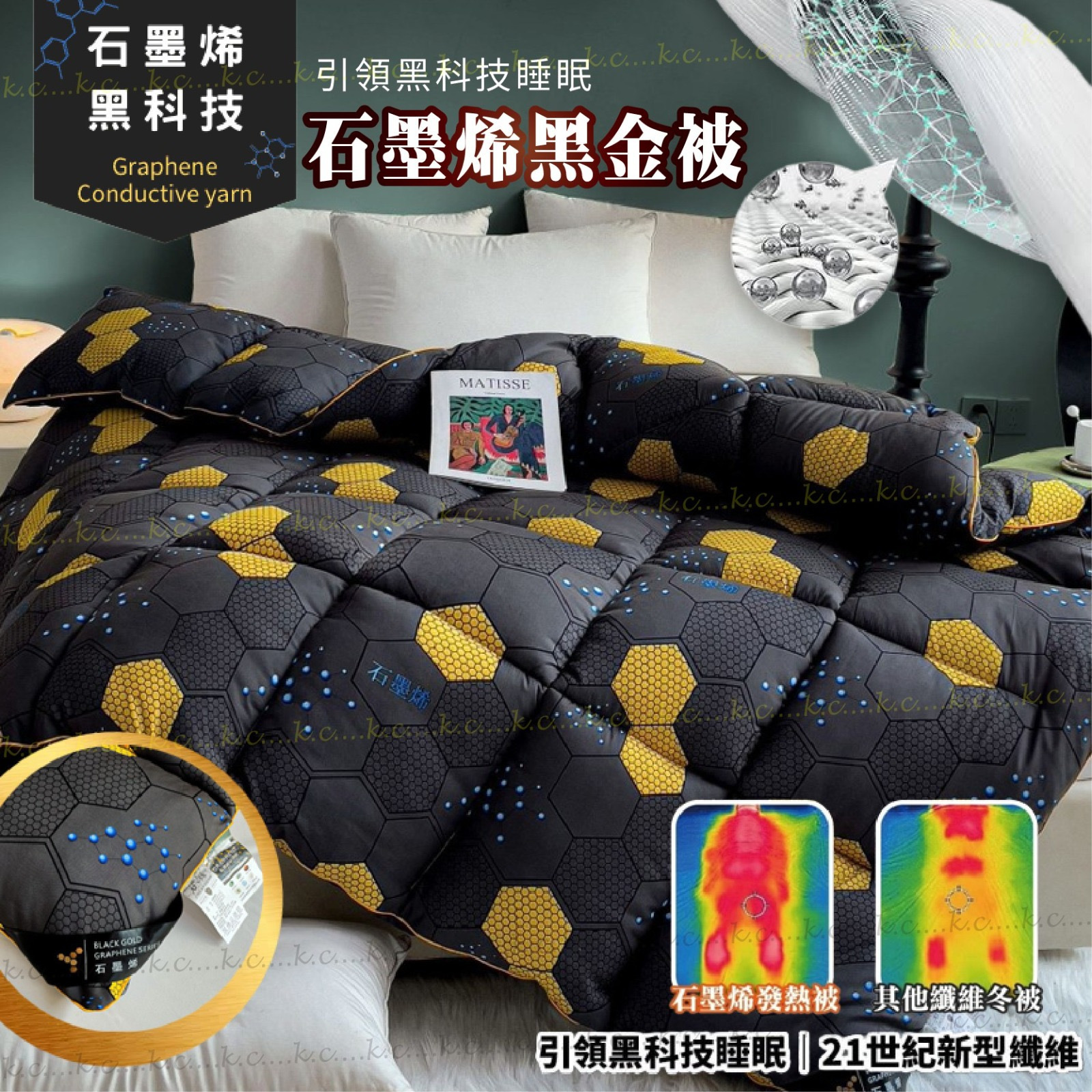 黑金石墨烯石墨烯黑金被