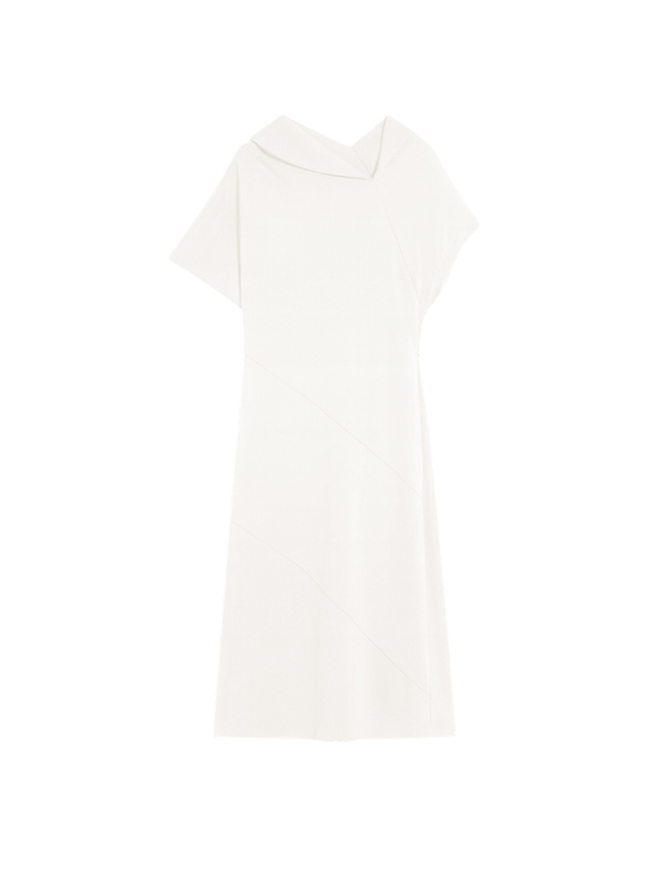 LIVIANA CONTI 不規則領長洋裝(白)