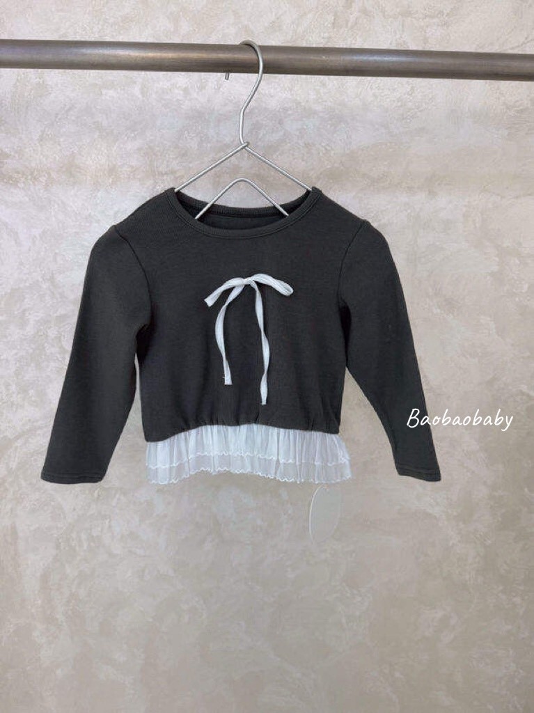 蕾絲蝴蝶結上衣