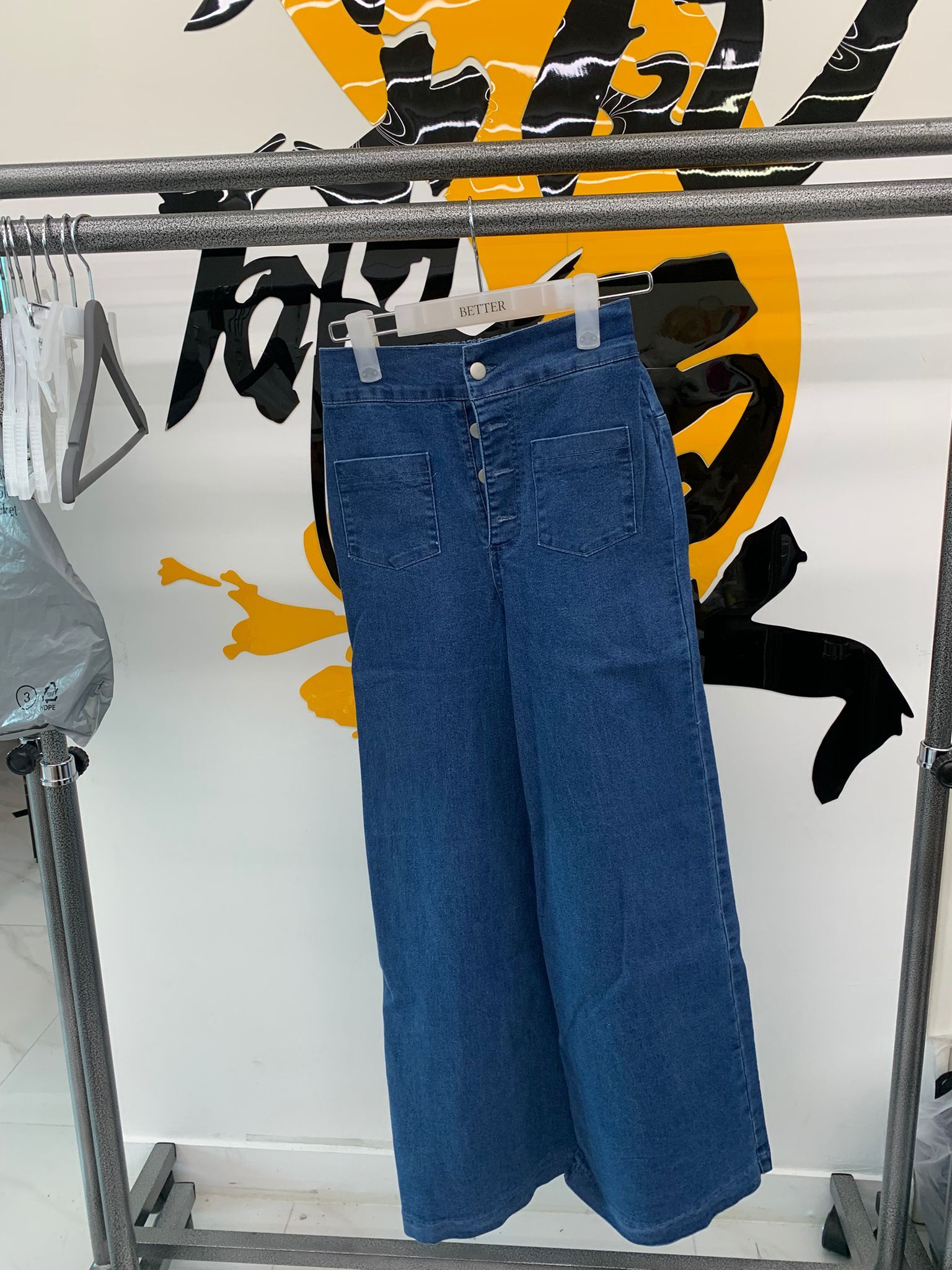 🇰🇷 韓國牛仔闊腿褲 (清貨價貨品，不設退換）（K12 AT471）