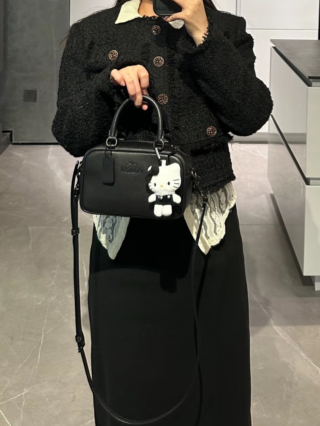 COACH SATCHEL 19 保齡球包 黑色 棕色