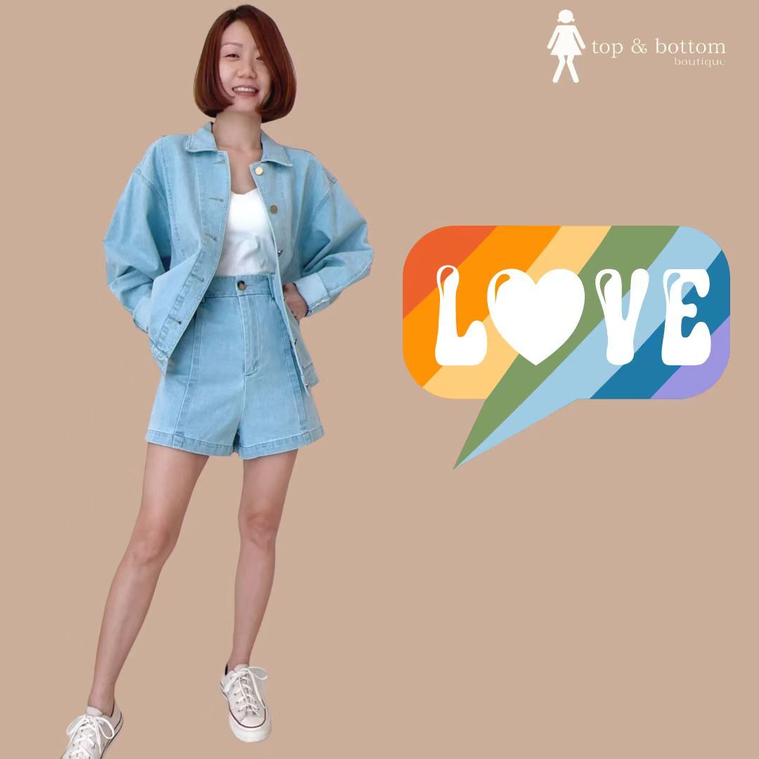 HIGH WAISTED DENIM SHORTS