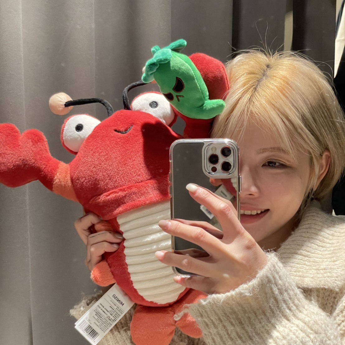 MINISO 麻辣小龍蝦 絨毛玩偶 MINISO001