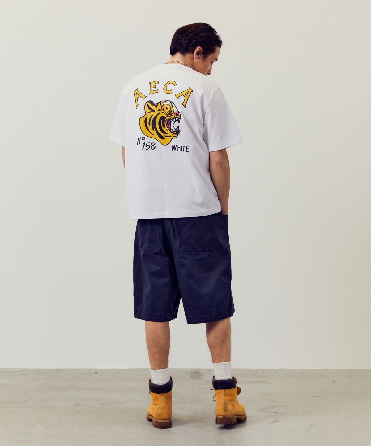 AECA TIGER HALF SLEEVE TEE WHITE SSBDTTSSO017A2WA
