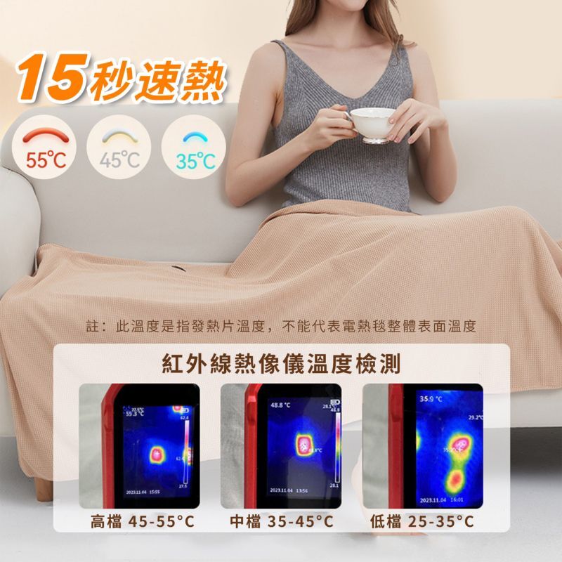 Vformula-USB披肩第二代 發熱拉鍊暖身毯丨 香港行貨 7日保養