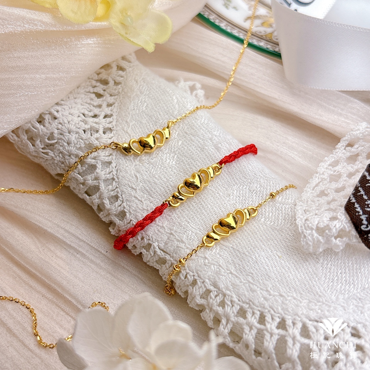 心漾-小 黃金手鍊/黃金項鍊/編織金手鍊