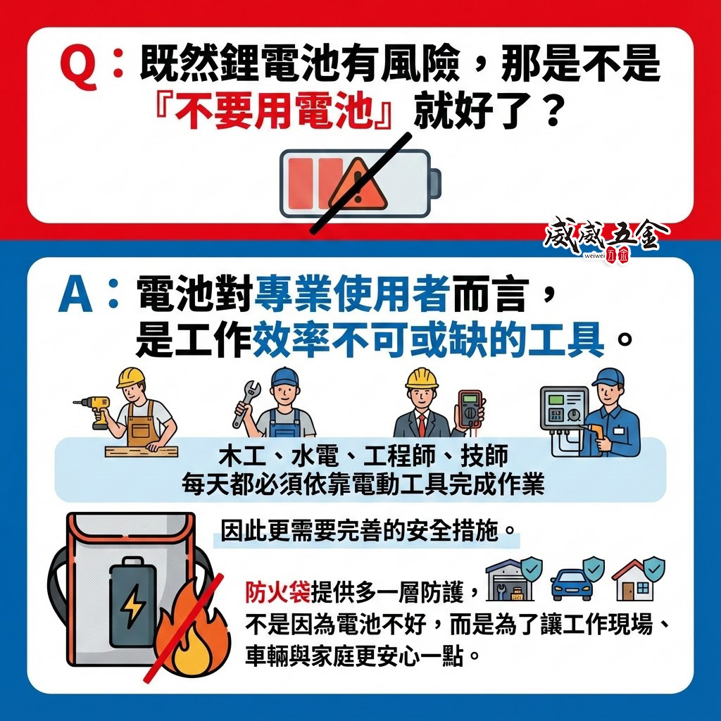 預購中 10個工作天到｜Vesta維斯塔｜台灣製｜工具機鋰電池 防火袋 收納袋 防火毯袋 Safe Battery Bag｜雙層布料縫製