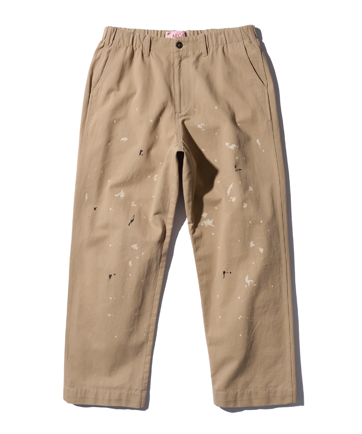 AECA SPLATER PAINTED BANDING CHINO PANTS BEIGE SSBEBPLOV005C0NC
