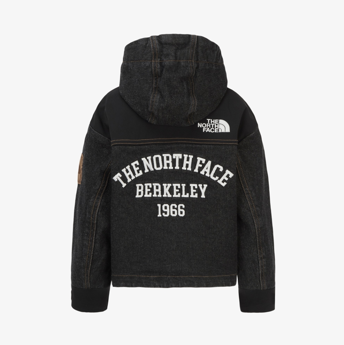 【現貨】The North Face K'S NOVELTY MOUNTAIN JACKET 北臉 大童 拼接牛仔連帽外套