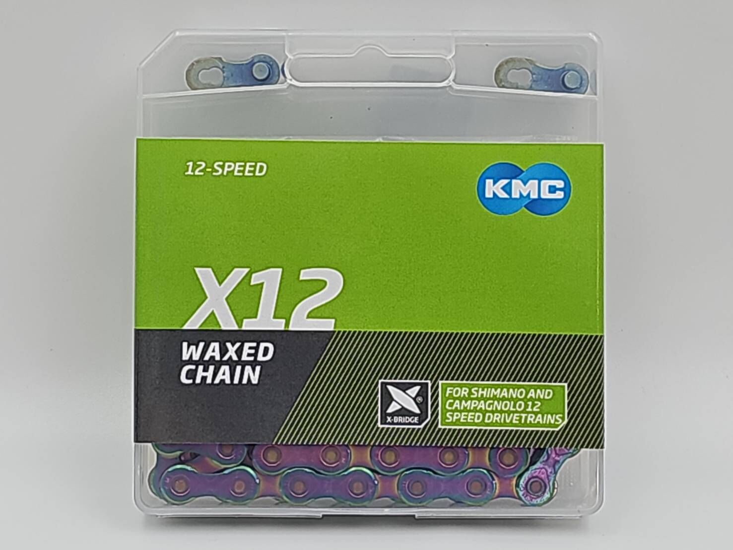 KMC X12W 12S 蠟鏈條 極光藍蠟鏈條 KMC GO WAXED 腊鏈條 預上腊鏈條 上好腊的鏈條 上蠟12速鏈條 極光藍