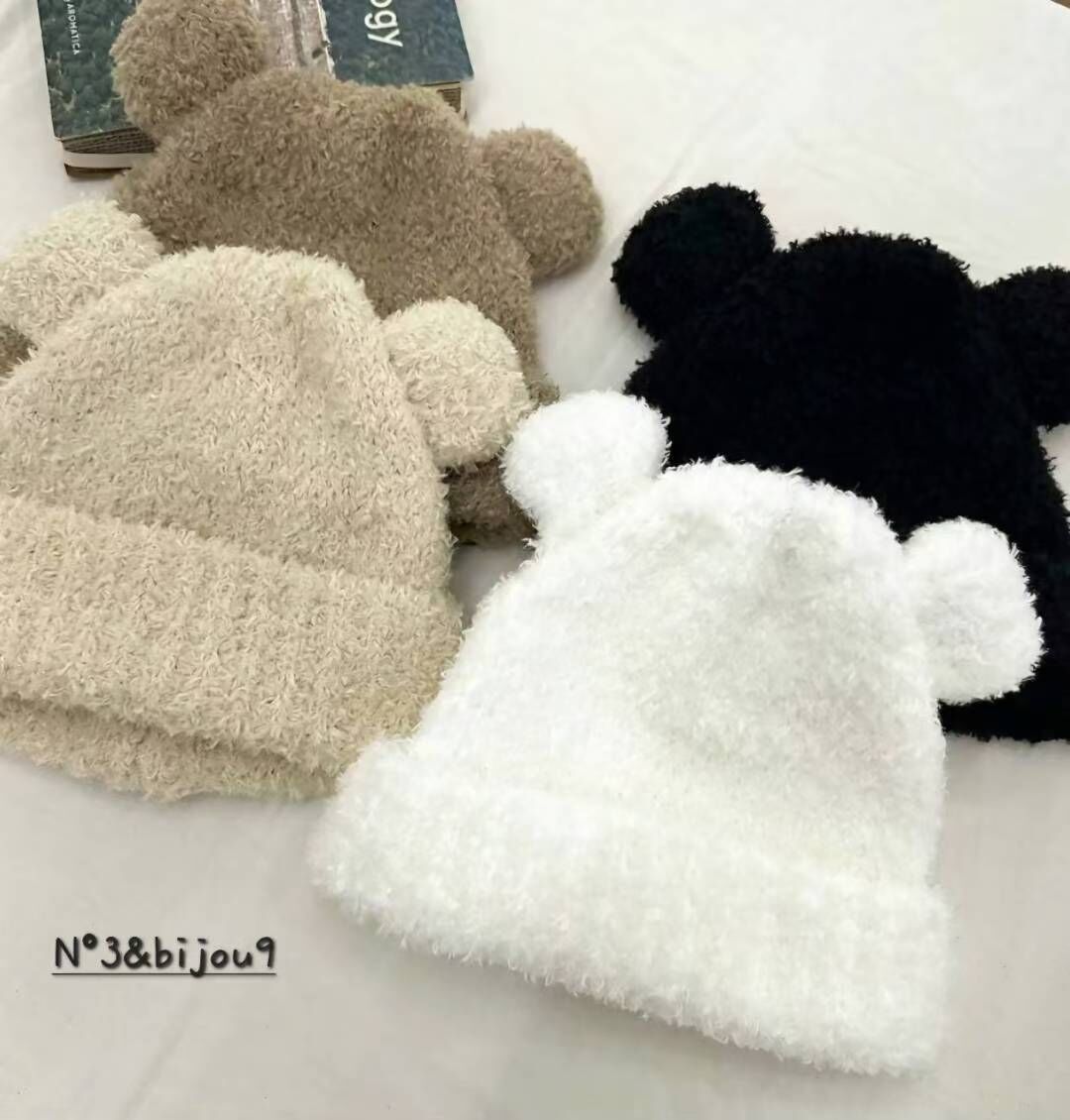 BN5352 熊啤啤羊羔毛冷帽