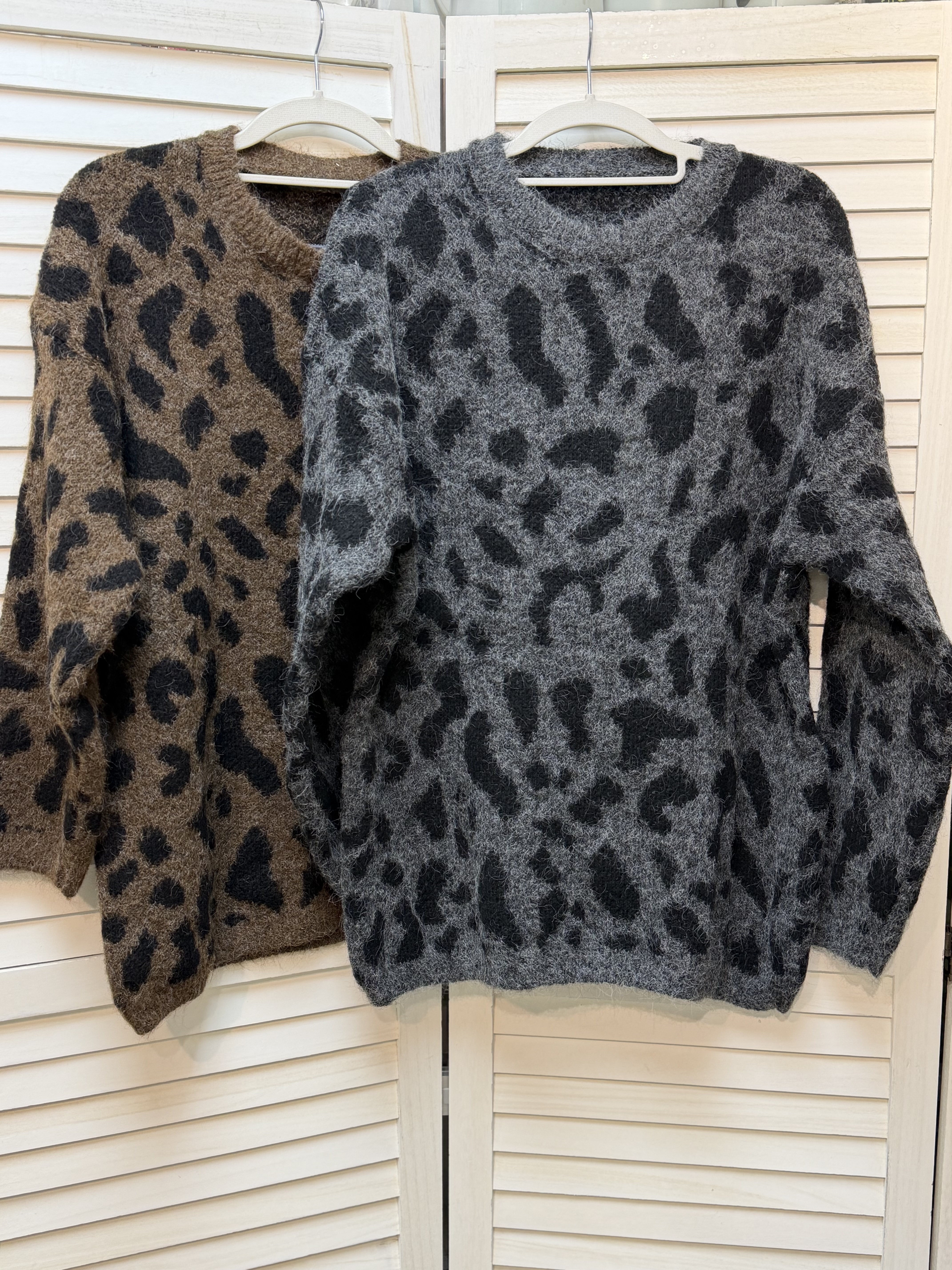 G39 韓國 豹紋針織TOP 胸48 長27