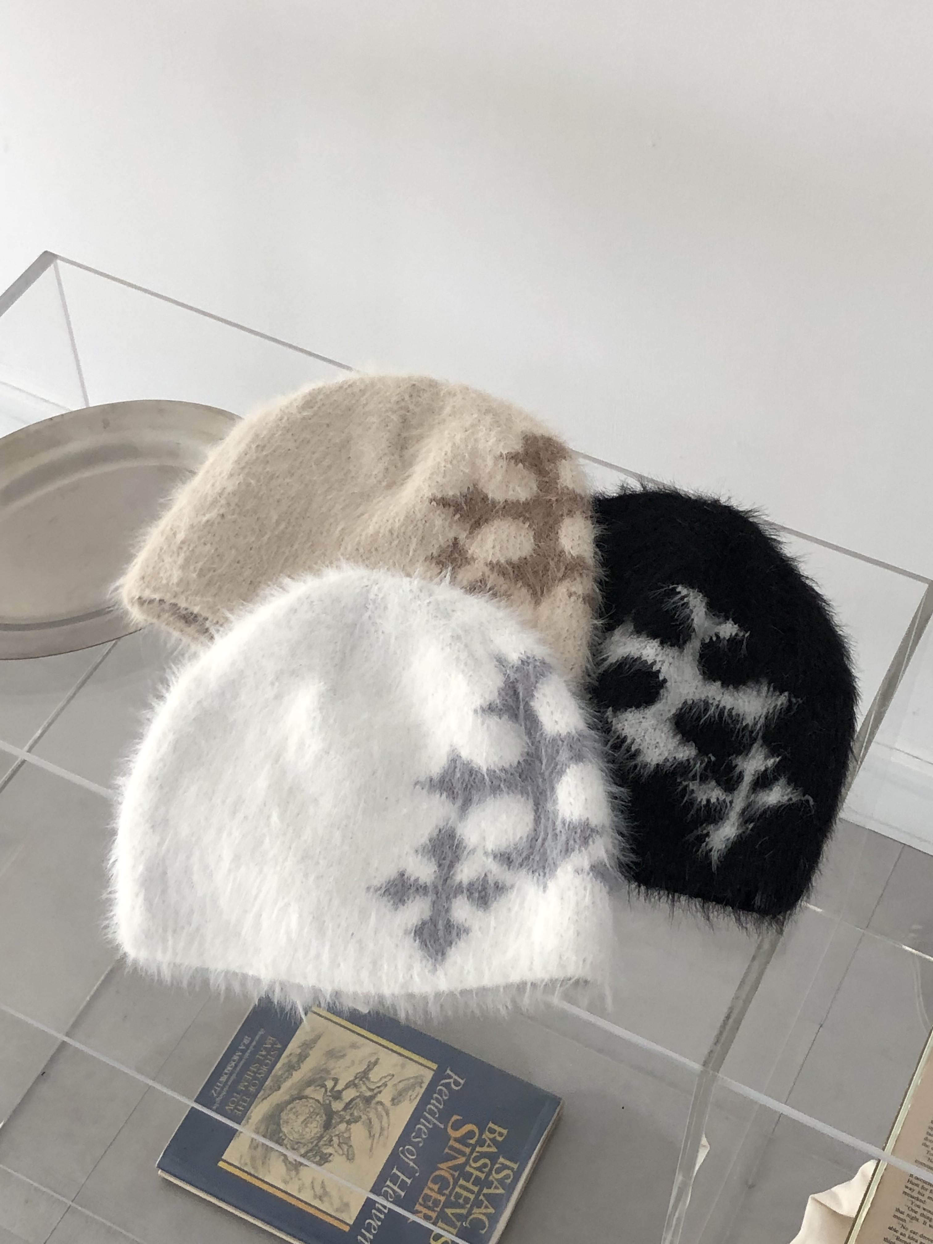 Cross Angora Beanie