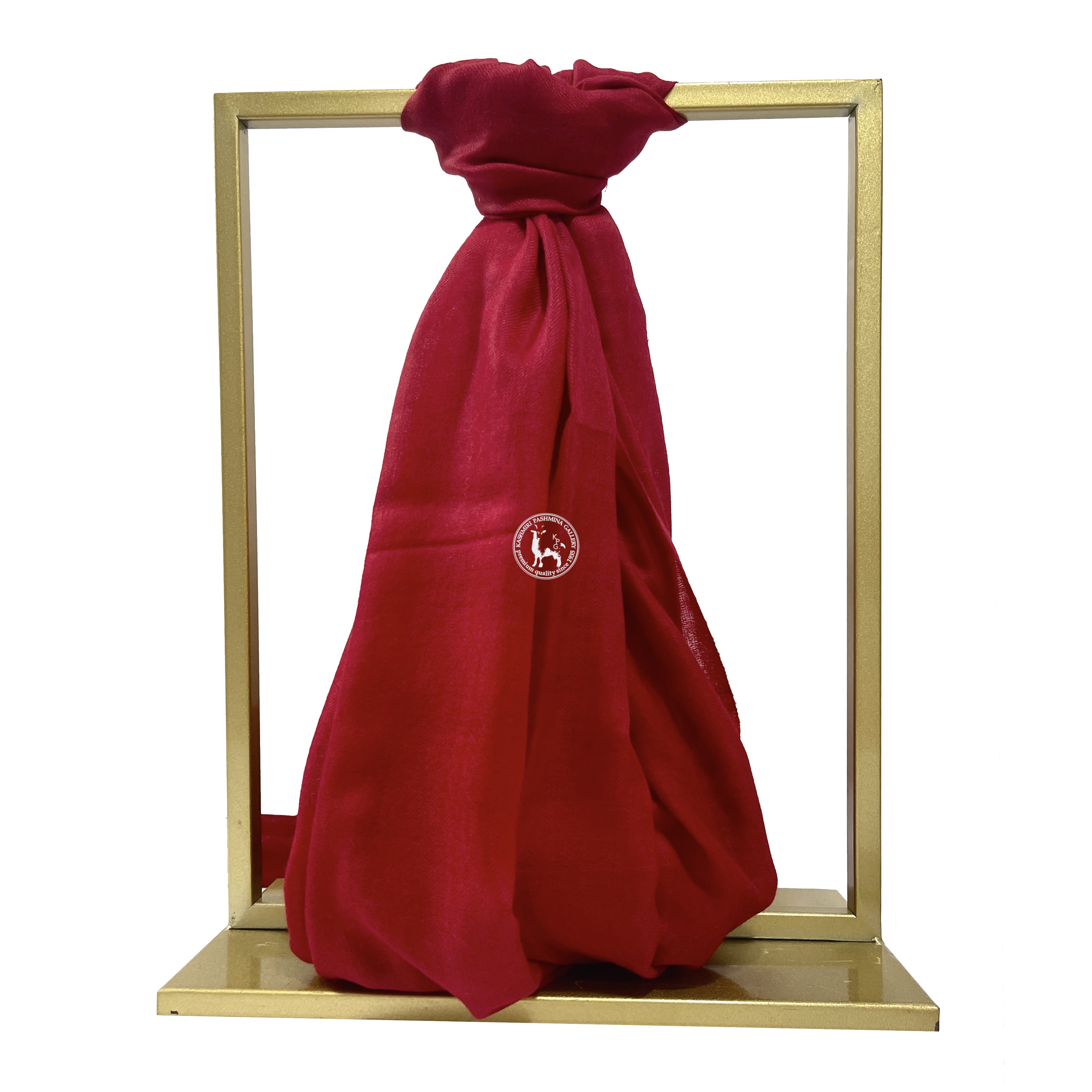 玫瑰紅天然駝色手捻喀什米爾Shahmina披肩圍巾