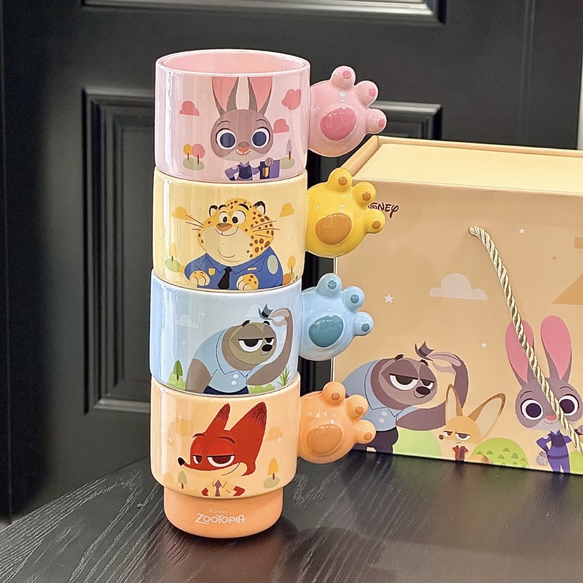 iSNEAKERS｜Disney 迪士尼 動物方城市2 ZOOTOPIA 2 聯名款 陶瓷馬克杯 疊疊杯 300ml