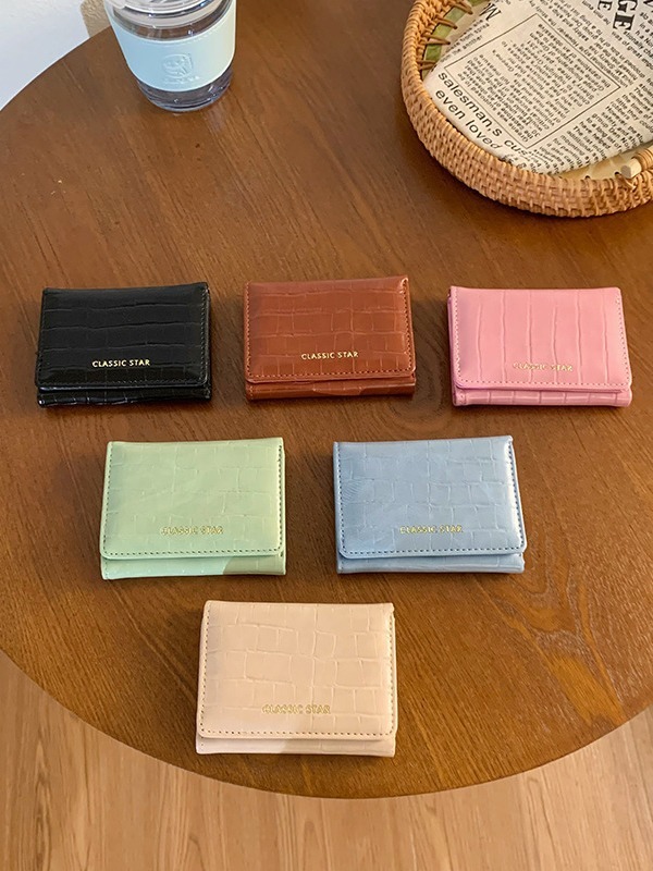 Japanese Short Faux-Leather PU Wallet