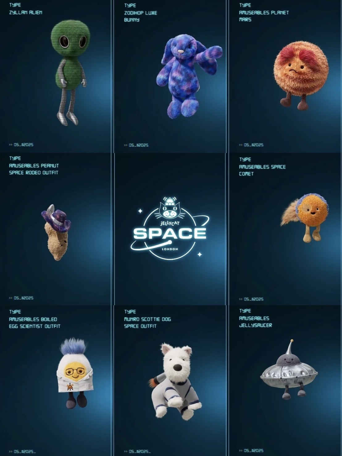 Jellycat  Jelly cat  韓國限定 太空限定 韓國快閃