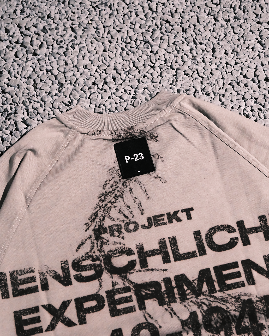 2025AW P-23 M-EX T-SHIRT Raglan PROJEKT T-Shirt 寬版 精梳 短T 現貨 P23F2501 / P23F2502