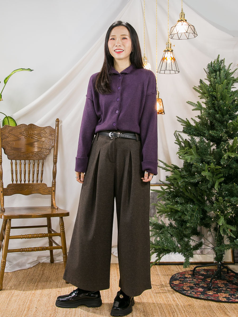 ⬇️開倉低至半價😱FINALSALE📣  全開胸扣鈕．企領 毛毛冷料外套【不設退換】