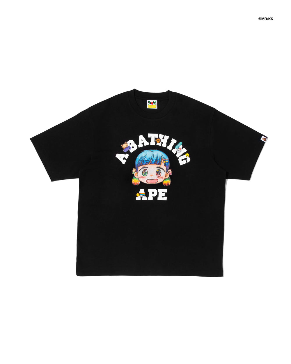 BAPE x Mr. COLLEGE TEE - BLACK 黑色