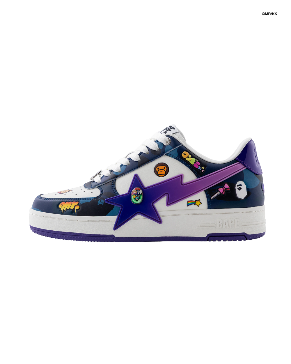 BAPE X Mr. BAPESTA SNEAKER 紫色款